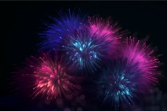 Colorful fireworks dark. Generate Ai Product Image 1