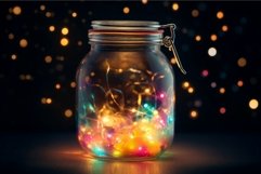 Colorful decorative jar. Generate AI Product Image 1