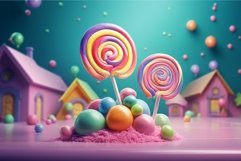 Colorful 3d lollipop. Generate Ai Product Image 1