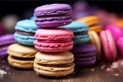 Festive Colorful macaroon. Generate Ai Product Image 1