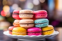 Colorful macaroon. Generate Ai Product Image 1