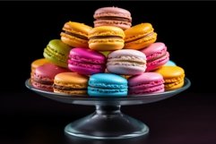 Enticing Colorful macaroon. Generate Ai Product Image 1