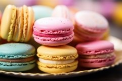 Scrumptious Colorful macaroon. Generate Ai Product Image 1
