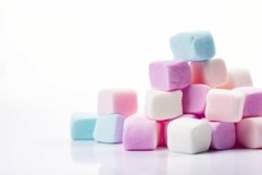 Vibrant Colorful marshmallow. Generate Ai Product Image 1