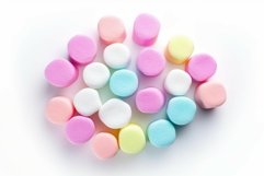 Fluffy Colorful marshmallow. Generate Ai Product Image 1