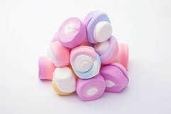 Multicolored Colorful marshmallow. Generate Ai Product Image 1