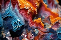 Shimmering Colorful minerals closeup. Generate Ai Product Image 1