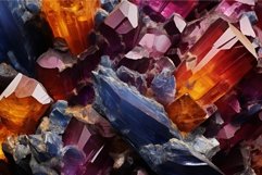 Vibrant Colorful minerals closeup. Generate Ai Product Image 1