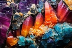 Radiant Colorful minerals closeup. Generate Ai Product Image 1