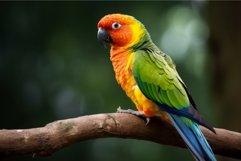 Colorful parrot bird. Generate Ai Product Image 1
