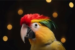 Colorful parrot closeup. Generate AI Product Image 1