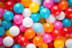 Colorful plastic balls. Generate Ai Product Image 1