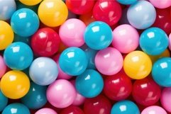 Colorful plastic balls pool. Generate Ai Product Image 1