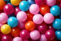 Colorful plastic balls modern. Generate Ai Product Image 1