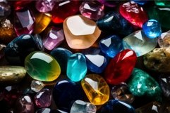Colorful precious stones. Generate Ai Product Image 1
