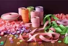 Colorful serpentine party. Generate Ai Product Image 1
