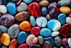 Resplendent Colorful gemstones closeup. Generate Ai Product Image 1