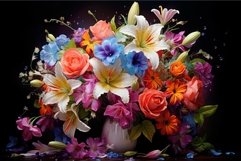 Lush Colorful flower bouquet. Spring floral gift Product Image 1