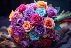 Elegant Colorful flower bouquet. Spring floral gift Product Image 1