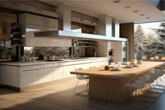 Innovative Contemporary kitchen. Generate Ai Product Image 1