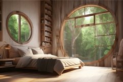 Cottage bedroom window. Generate Ai Product Image 1