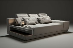 Grey couch. Generate Ai Product Image 1