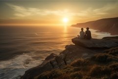 Couple sea mountain. Generate Ai Product Image 1