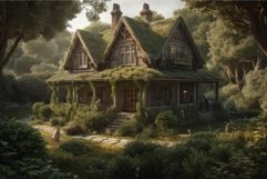 Cozy little cottage. Generate Ai Product Image 1