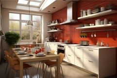 Stylish Cozy modern kitchen room. Generate Ai Product Image 1