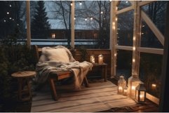 Cozy outdoor patio. Generate AI Product Image 1