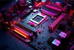 Cpu modern motherboard. Generate Ai Product Image 1