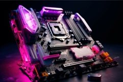 Powerful Cpu modern motherboard. Generate Ai Product Image 1