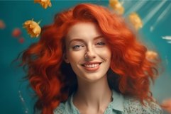 Red haired woman. Generate Ai Product Image 1