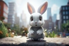 Cute baby rabbit. Generate Ai Product Image 1