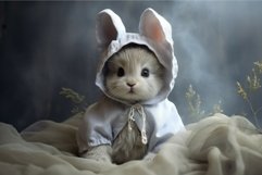 Playful Cute baby rabbit. Generate Ai Product Image 1