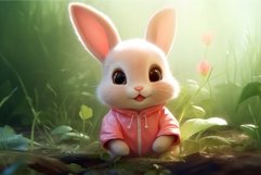Cute baby rabbit. Generate Ai Product Image 1