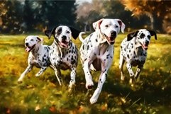 Dalmatians park running. Generate Ai Product Image 1
