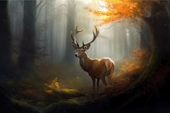 Deer autumn forest. Generate Ai Product Image 1