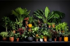 Resilient Different houseplants. Generate Ai Product Image 1