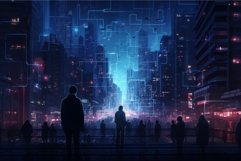 Digital house community night. Generate Ai Product Image 1