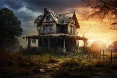 Desolate Abandoned house. Generate Ai Product Image 1