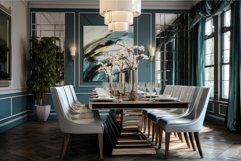 Dinning room interior. Generate Ai Product Image 1