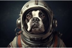 Adorable dog astronaut equipped. Generate ai Product Image 1