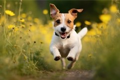 Energetic Dog russel terrier. Generate Ai Product Image 1