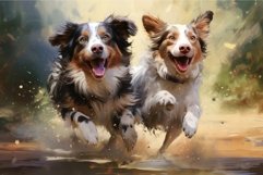 Playful Dogs happy group. Generate Ai Product Image 1