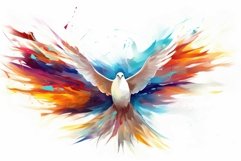 Celestial Dove holy spirit fly. Generate Ai Product Image 1