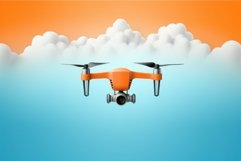 Unmanned Drone mockup. Generate Ai Product Image 1