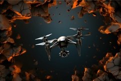 Miniature Drone mockup. Generate Ai Product Image 1