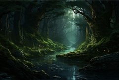 Knowledgeable Forest druid. Generate Ai Product Image 1