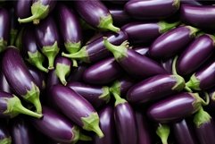 Purple Eggplant vegetables. Generate Ai Product Image 1